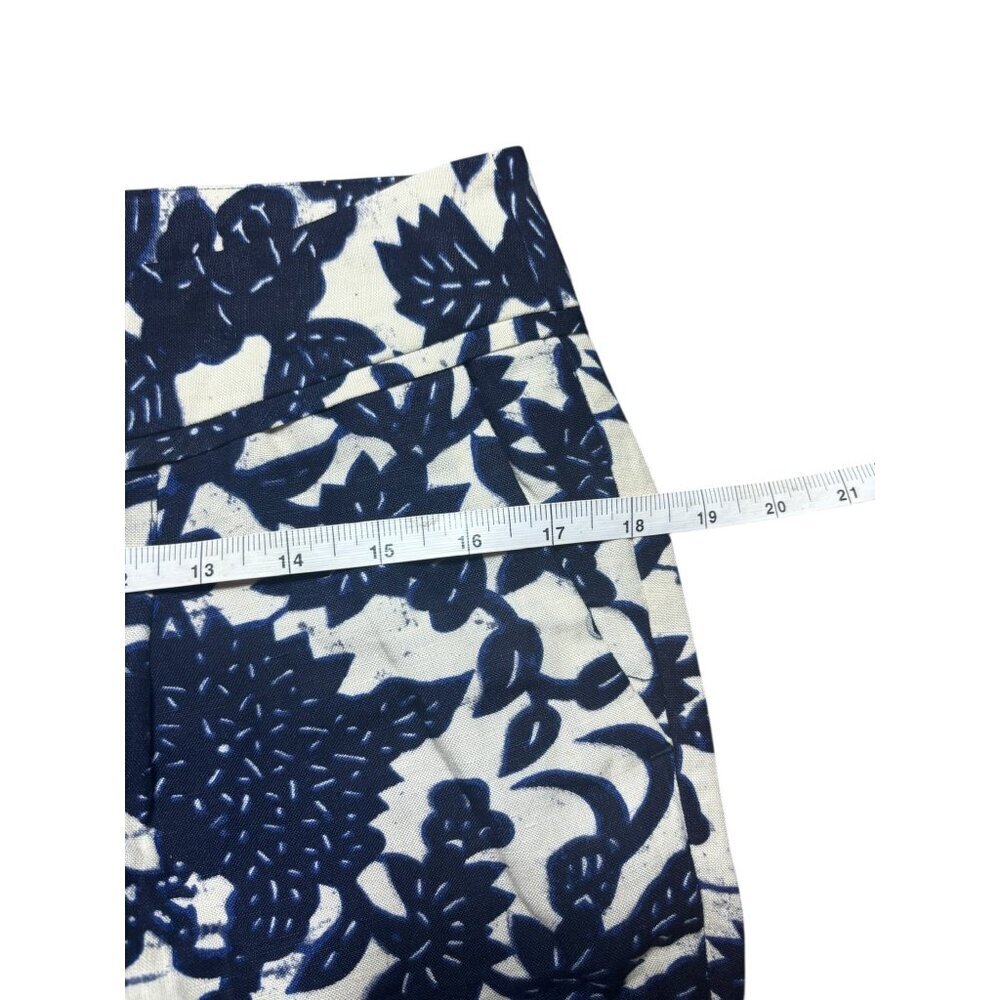 Ann Taylor LOFT Petites Marisa Women's Blue & White Casual Light Weight Pants - Picture 5 of 6